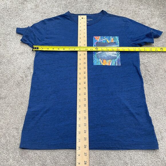 American Eagle Outfitters Wave Pocket Tee Mens Medium Heather Blue Beach T-Shirt - Picture 9 of 12